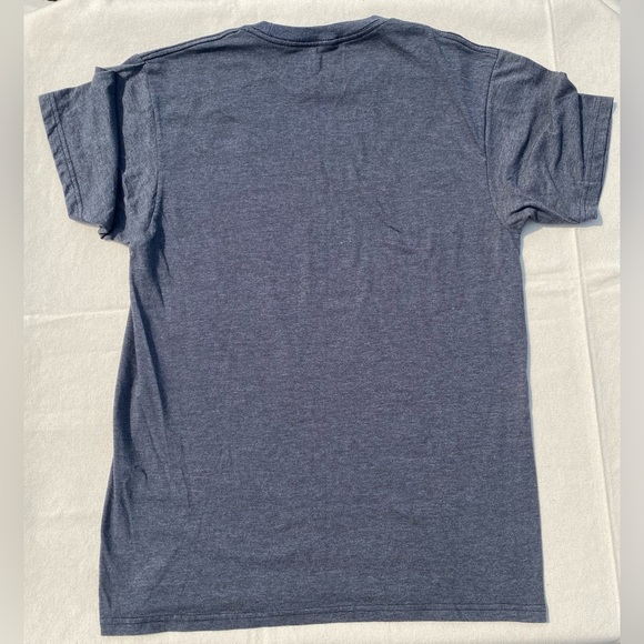 Melmarc Dark Gray T-Shirt with Yellow Campfire Design Novelty Graphic Tee Unisex - Picture 2 of 4